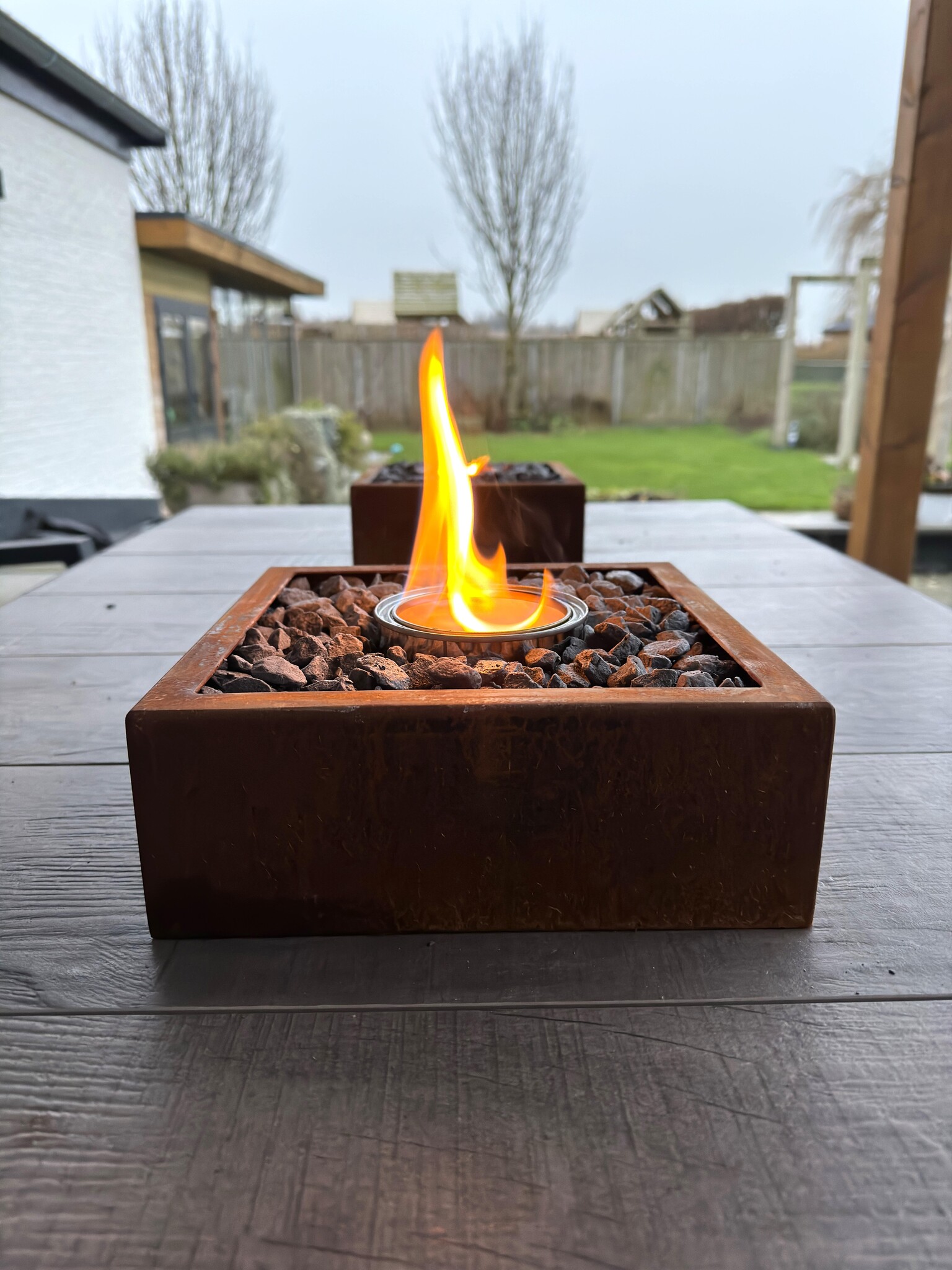 Tafelhaard Binnen - Tafelhaard Buiten 2 In 1 - Tafelhaard Bio Ethanol Voor Een