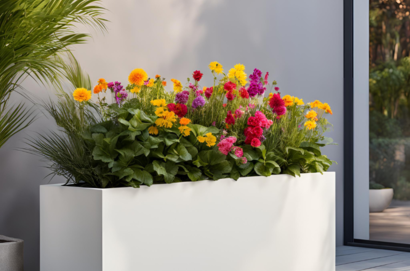Stalen plantenbakken