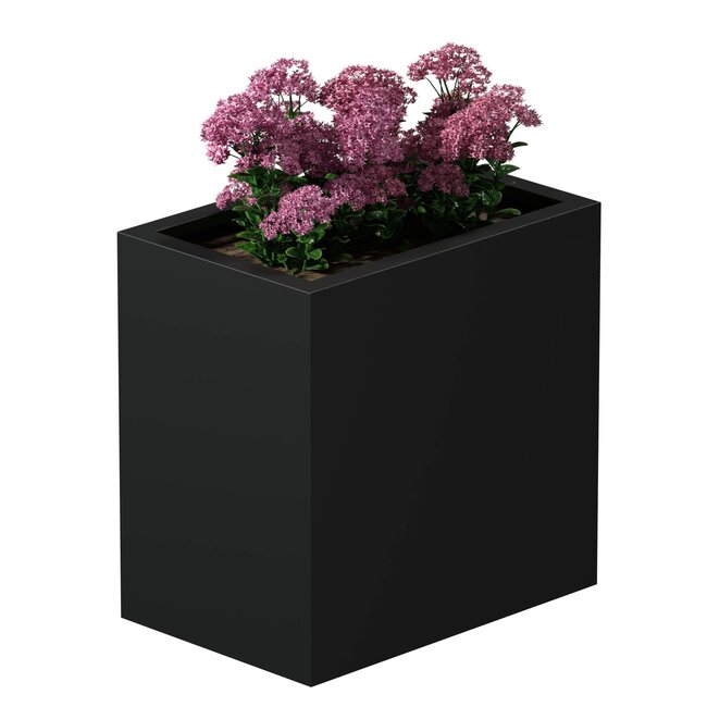 Stalen plantenbak gepoedercoat rechthoek 40x60x60 cm