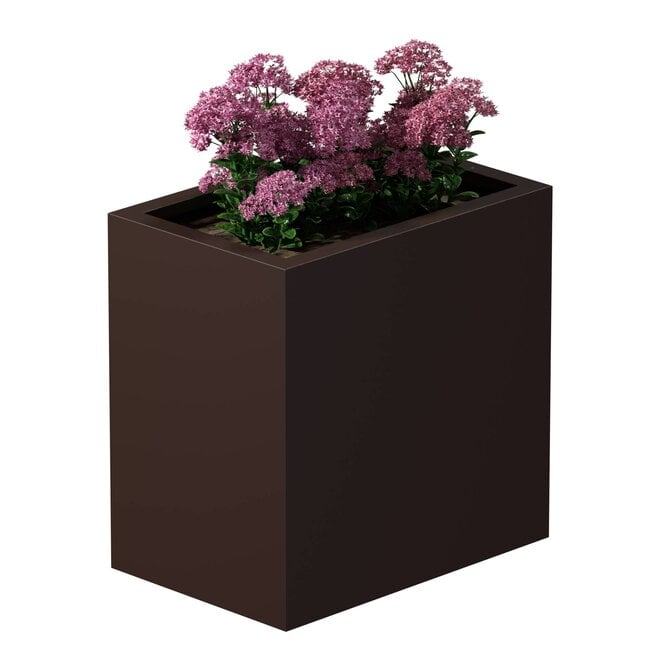 Stalen plantenbak gepoedercoat rechthoek 40x60x60 cm