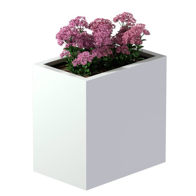 Stalen plantenbak gepoedercoat rechthoek 40x60x60 cm