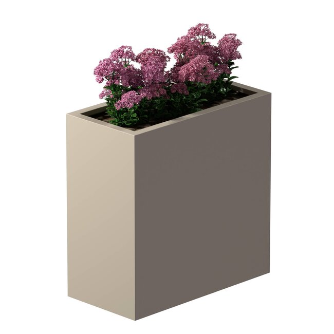 Stalen plantenbak gepoedercoat rechthoek 40x80x80 cm