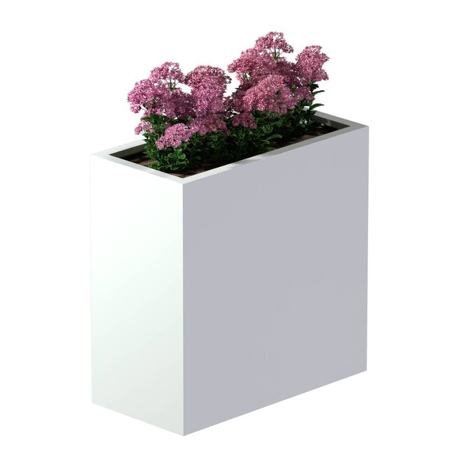 Stalen plantenbak gepoedercoat rechthoek 40x80x80 cm