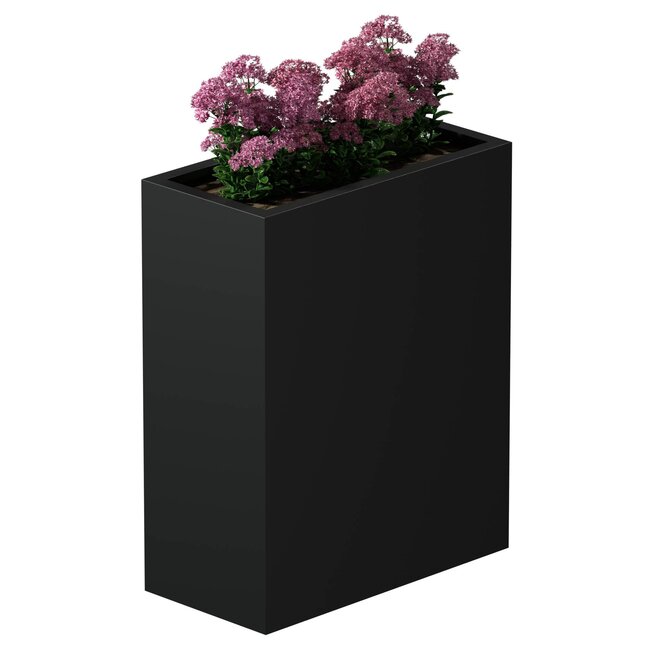 Stalen plantenbak gepoedercoat rechthoek 40x80x100 cm