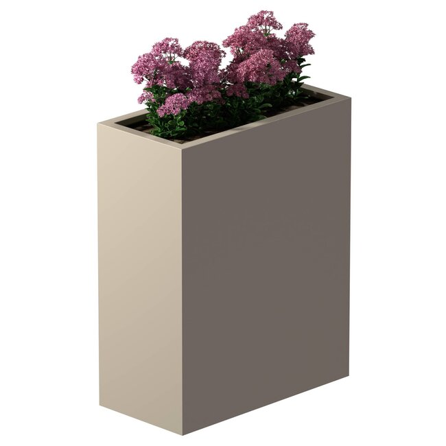 Stalen plantenbak gepoedercoat rechthoek 40x80x100 cm