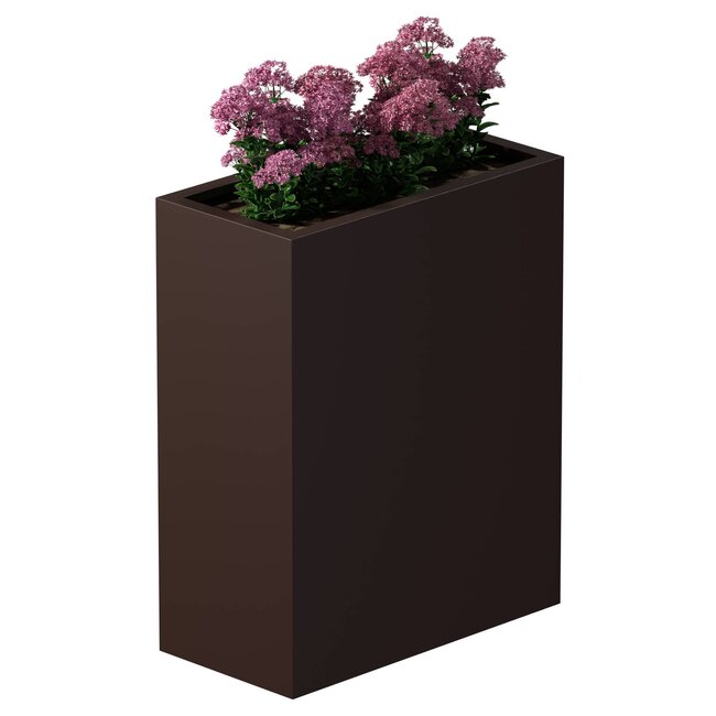 Stalen plantenbak gepoedercoat rechthoek 40x80x100 cm