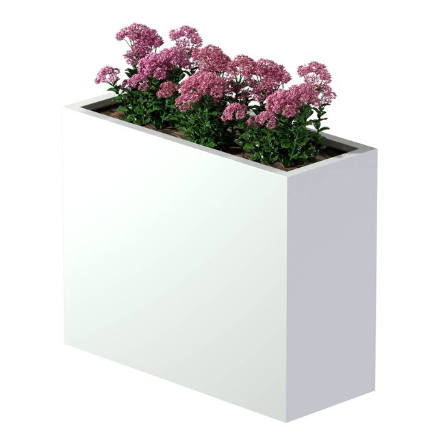 Stalen plantenbak gepoedercoat rechthoek 40x100x80 cm