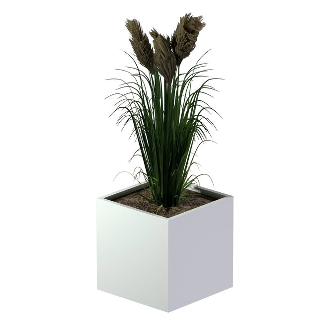 Stalen plantenbak gepoedercoat vierkant 80x80x80 cm