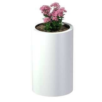 Stalen plantenbak rond gepoedercoat | Ø 50x80 cm