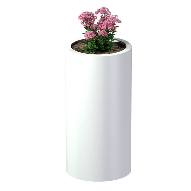 Stalen plantenbak rond gepoedercoat | Ø 50x100 cm