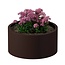 Stalen plantenbak rond gepoedercoat | Ø 80x40 cm