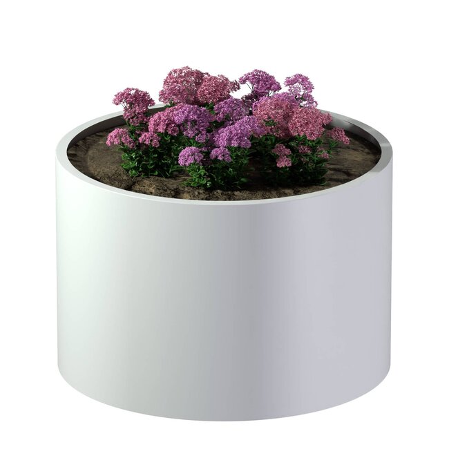 Stalen plantenbak rond gepoedercoat | Ø 120x80 cm