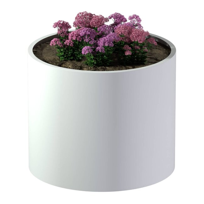 Stalen plantenbak rond gepoedercoat | Ø 120x100 cm