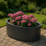 Stalen plantenbak ovaal gepoedercoat | 120x80x4 cm