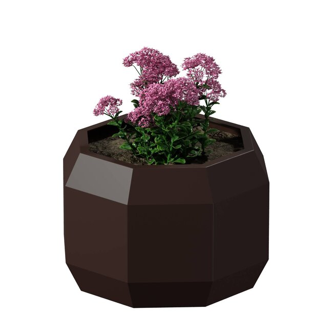 Stalen plantenbak Carpi gepoedercoat | Ø 60x40 cm