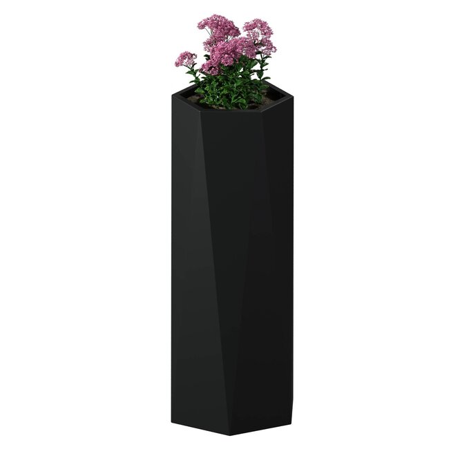 Stalen plantenbak Pisa gepoedercoat | Ø 50x120 cm