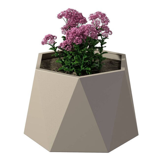 Stalen plantenbak Pisa gepoedercoat | Ø 60x40 cm