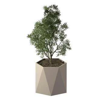 Stalen plantenbak Pisa gepoedercoat | Ø 100x80 cm