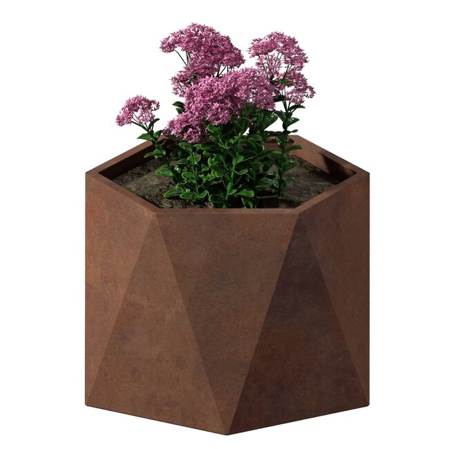 Stalen plantenbak Pisa cortenstaal | Ø 60x40 cm