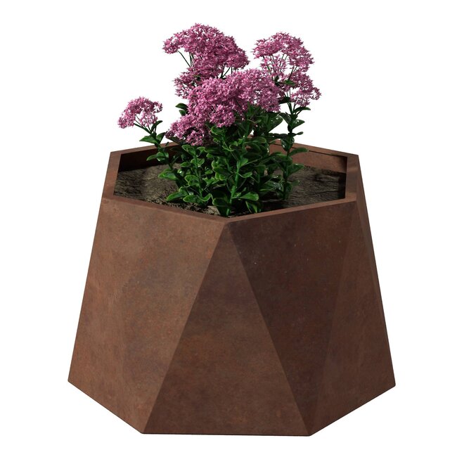 Stalen plantenbak Pisa cortenstaal | Ø 60x40 cm