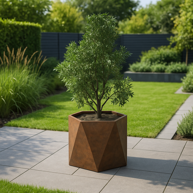 Stalen plantenbak Pisa cortenstaal | op maat