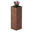 Cortenstaal plantenbak vierkant - 40x40x120 cm
