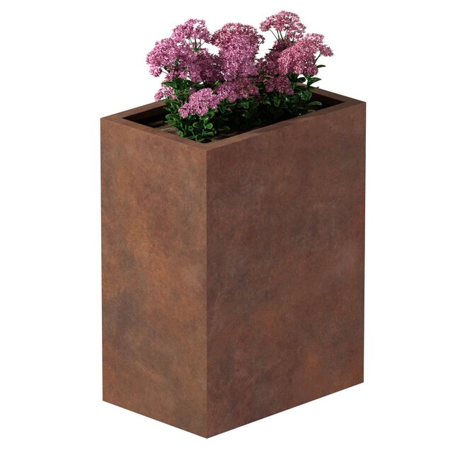 Cortenstaal plantenbak rechthoek - 40x60x80 cm