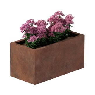 Cortenstaal plantenbak rechthoek - 40x80x40 cm