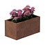 Cortenstaal plantenbak rechthoek - 40x80x40 cm