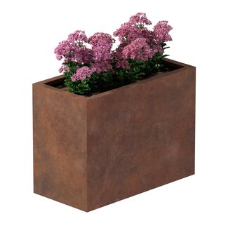 Cortenstaal plantenbak rechthoek - 40x80x60 cm