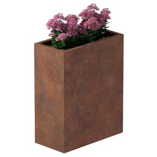 Cortenstaal plantenbak rechthoek  - 40x80x100 cm