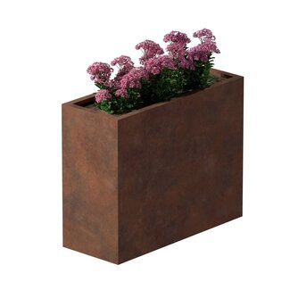 Cortenstaal plantenbak rechthoek - 40x100x80 cm