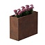 Cortenstaal plantenbak rechthoek - 40x100x80 cm