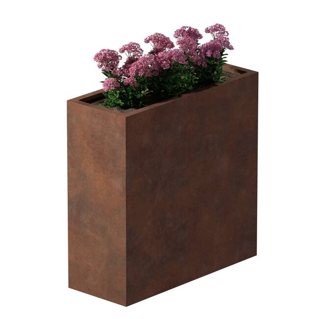Cortenstaal plantenbak rechthoek - 40x100x100 cm
