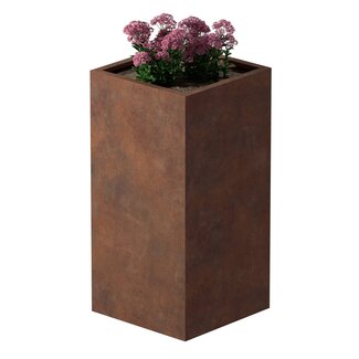 Cortenstaal plantenbak vierkant - 60x60x120 cm