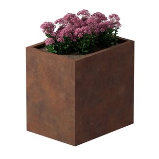 Cortenstaal plantenbak rechthoek - 60x80x80 cm