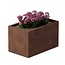 Cortenstaal plantenbak rechthoek - 60x100x60 cm
