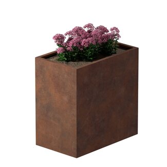 Cortenstaal plantenbak rechthoek - 60x100x100 cm