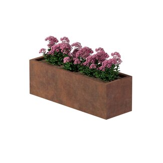 Cortenstaal plantenbak rechthoek - 120x40x40 cm