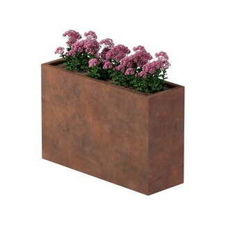 Cortenstaal plantenbak rechthoek - 120x40x80 cm