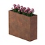 Cortenstaal plantenbak rechthoek - 120x40x100 cm