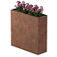 Cortenstaal plantenbak rechthoek - 120x40x120 cm