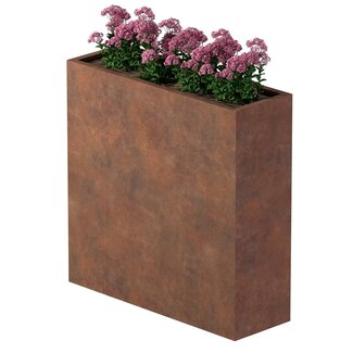 Cortenstaal plantenbak rechthoek - 120x60x40 cm