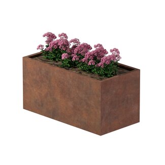 Cortenstaal plantenbak rechthoek - 120x60x60 cm