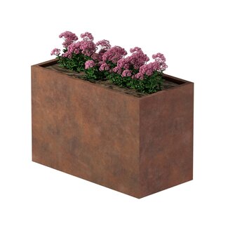 Cortenstaal plantenbak rechthoek - 120x60x80 cm
