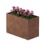 Cortenstaal plantenbak rechthoek - 120x60x80 cm