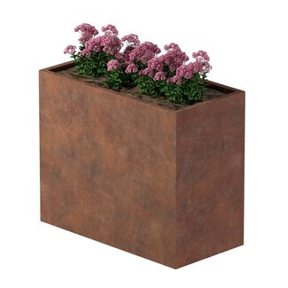 Cortenstaal plantenbak rechthoek - 120x60x100 cm