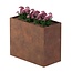 Cortenstaal plantenbak rechthoek - 120x60x100 cm