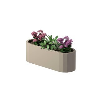 Stalen plantenbak Como gepoedercoat | 120x40x40 cm