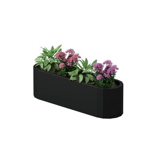 Stalen plantenbak Como gepoedercoat | 140x40x40 cm